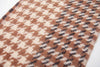 Scarf - Soft Two Tone Houndstooth Chunky Fleece Oblong Tassel Scarf