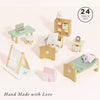 Wooden Dolls House Child's Bedroom Furniture