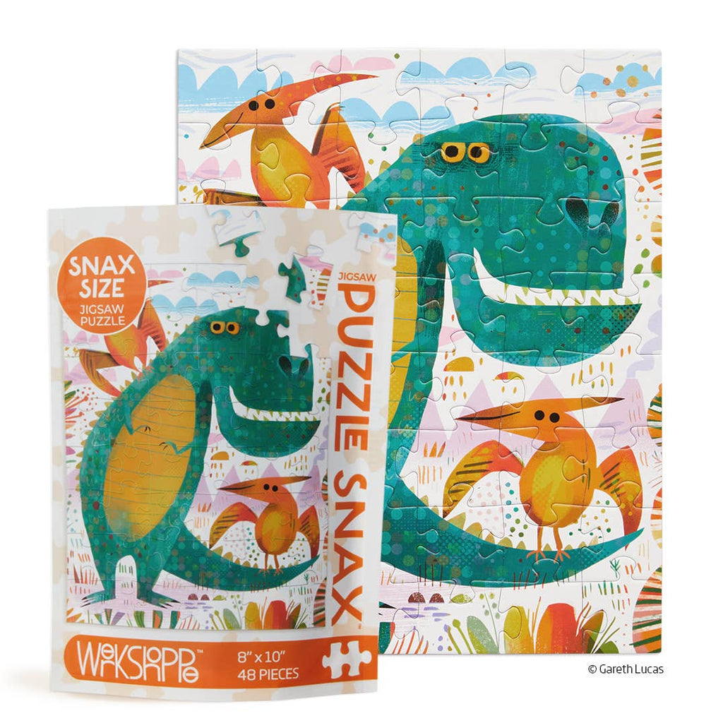 Puzzle - T-Rex and Friends 48 Piece Kids Puzzle Snax