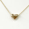Necklace - Tiny Gold  Heart on Gold Chain
