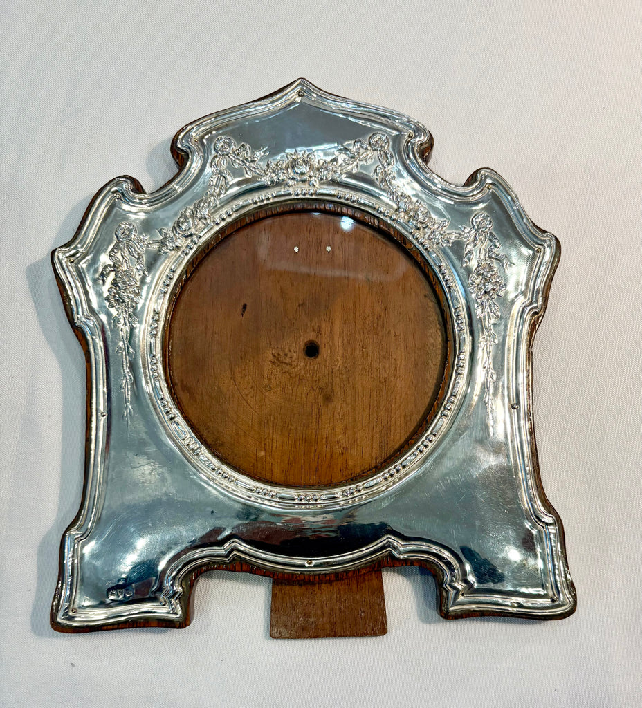 Estate Collection - Vintage Sterling Round Flowers Frame