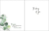 Greeting Cards - With Scripture Sympathy Greeting Card - Eucalyptus