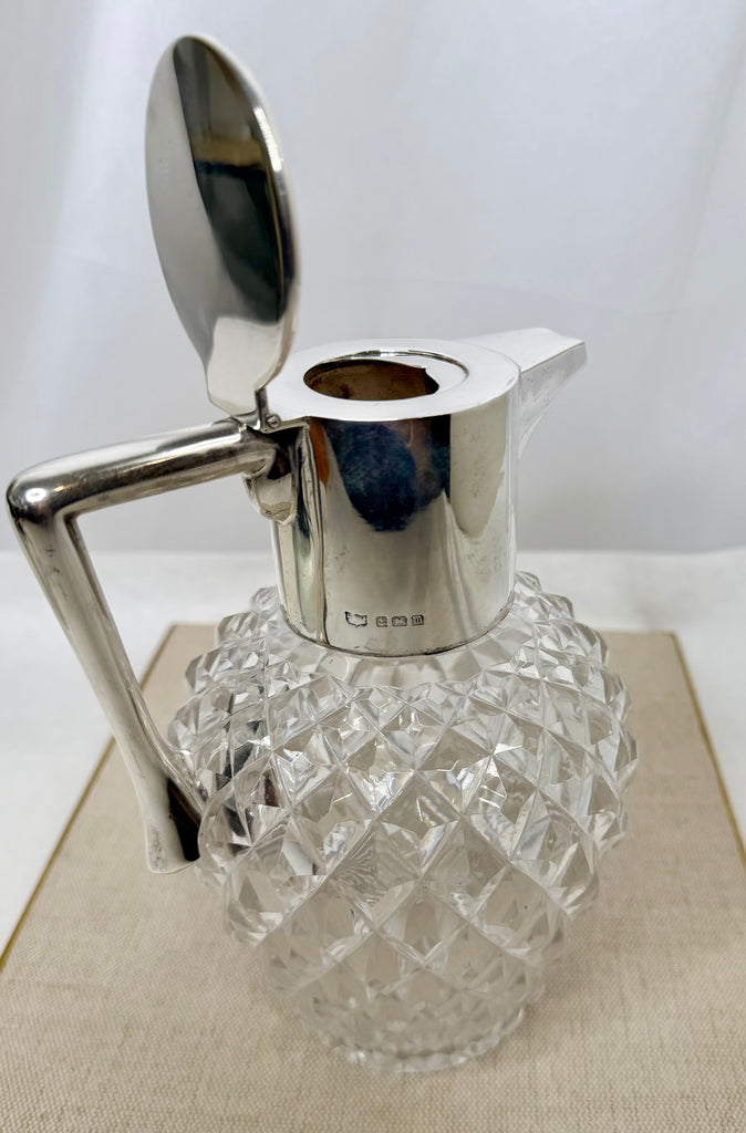 Estate Collection - Crystal and Sterling Antique Claret Pitcher