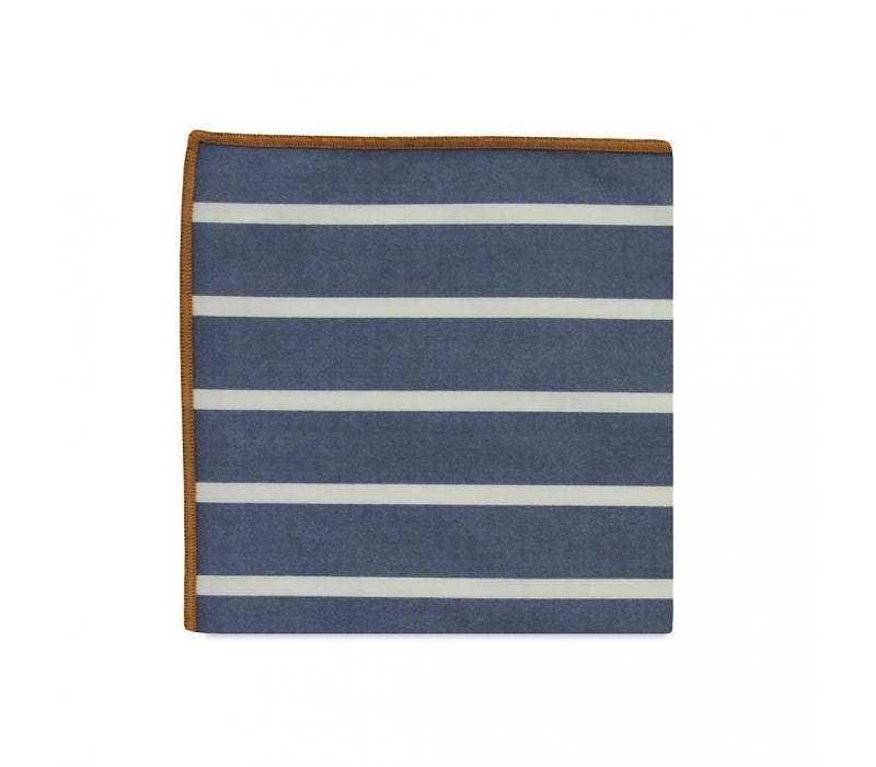 Pocket Square - The Fleming Stripe Cotton Pocket Square
