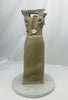 Handmade Camel Leather Bottle Bag w/Antler Handles