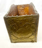 Estate Collection - Embossed Brass Covered Wooden Box