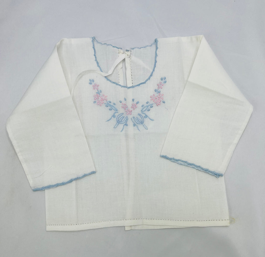 Estate Collection - Vintage Baby Embroidered Floral Top