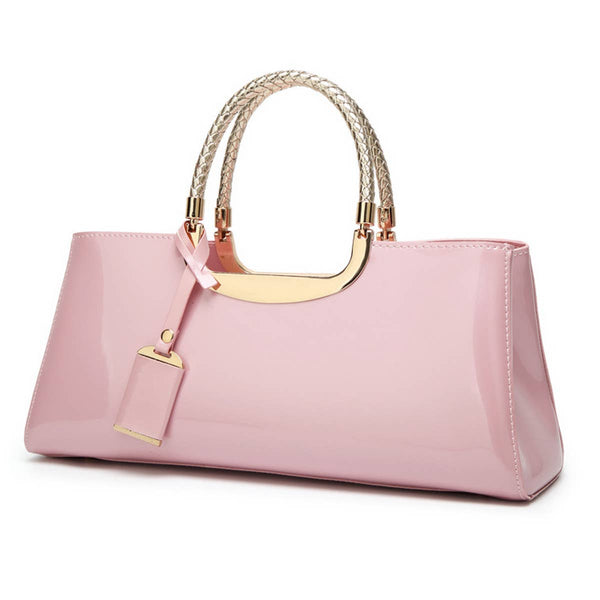 Purse - Evening Glossy Patent Leather Tote