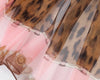 Scarf - Leopard Light Pink Chiffon