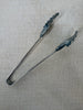 Estate Collection - Tongs Vintage Silver Tone Leaf Serving Tongs