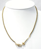Necklace - Gold Hemitate Necklace w/a Diamond Clasp