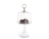 Vagabond - Classic Pewter Ring Glass Covered Cake / Dessert Stand