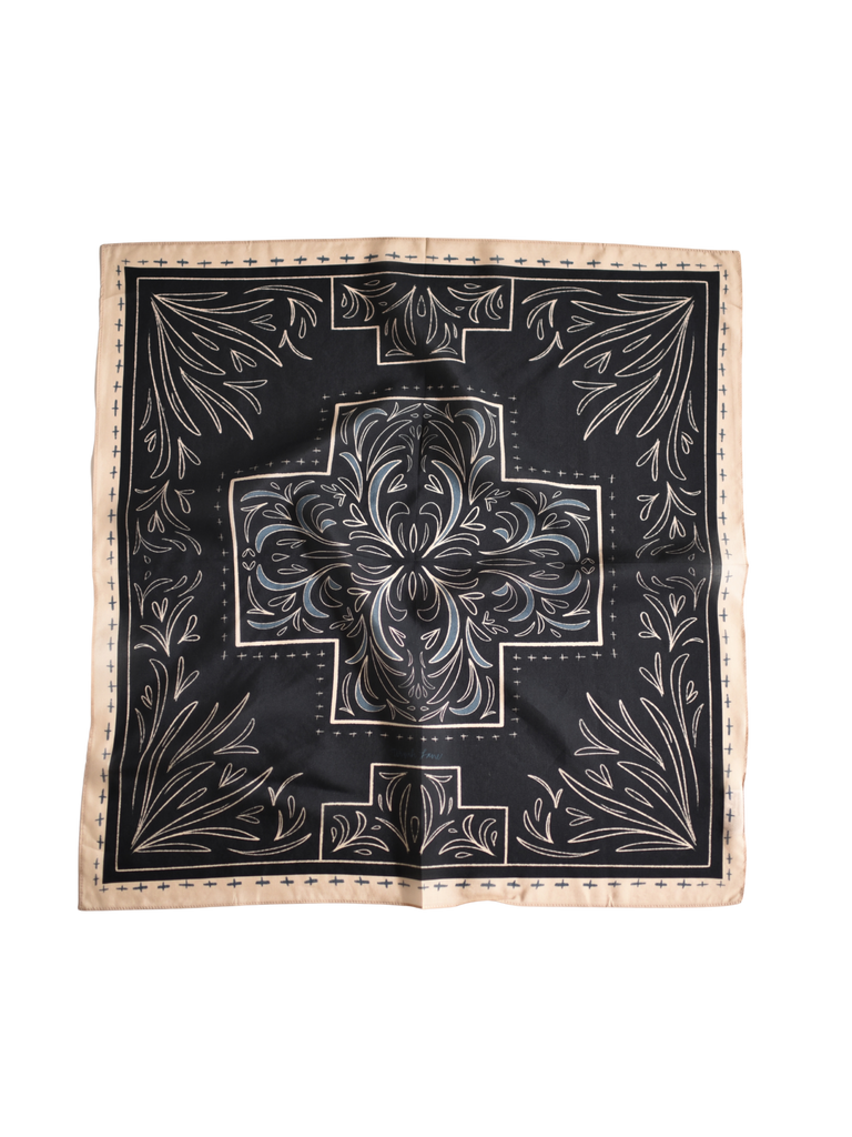 Scarf - Midnight Vintage Cross