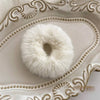 Hair Accessories - White Plush Hair Holder