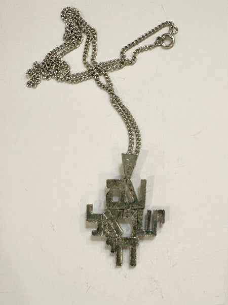 Estate Collection - Vintage Silver Necklace "Long Live Israel"