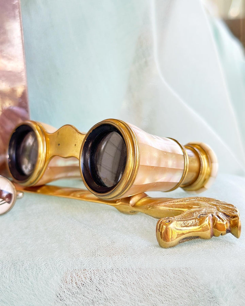 Estate Collection Vintage Mother of Pearl Opera Binoculars