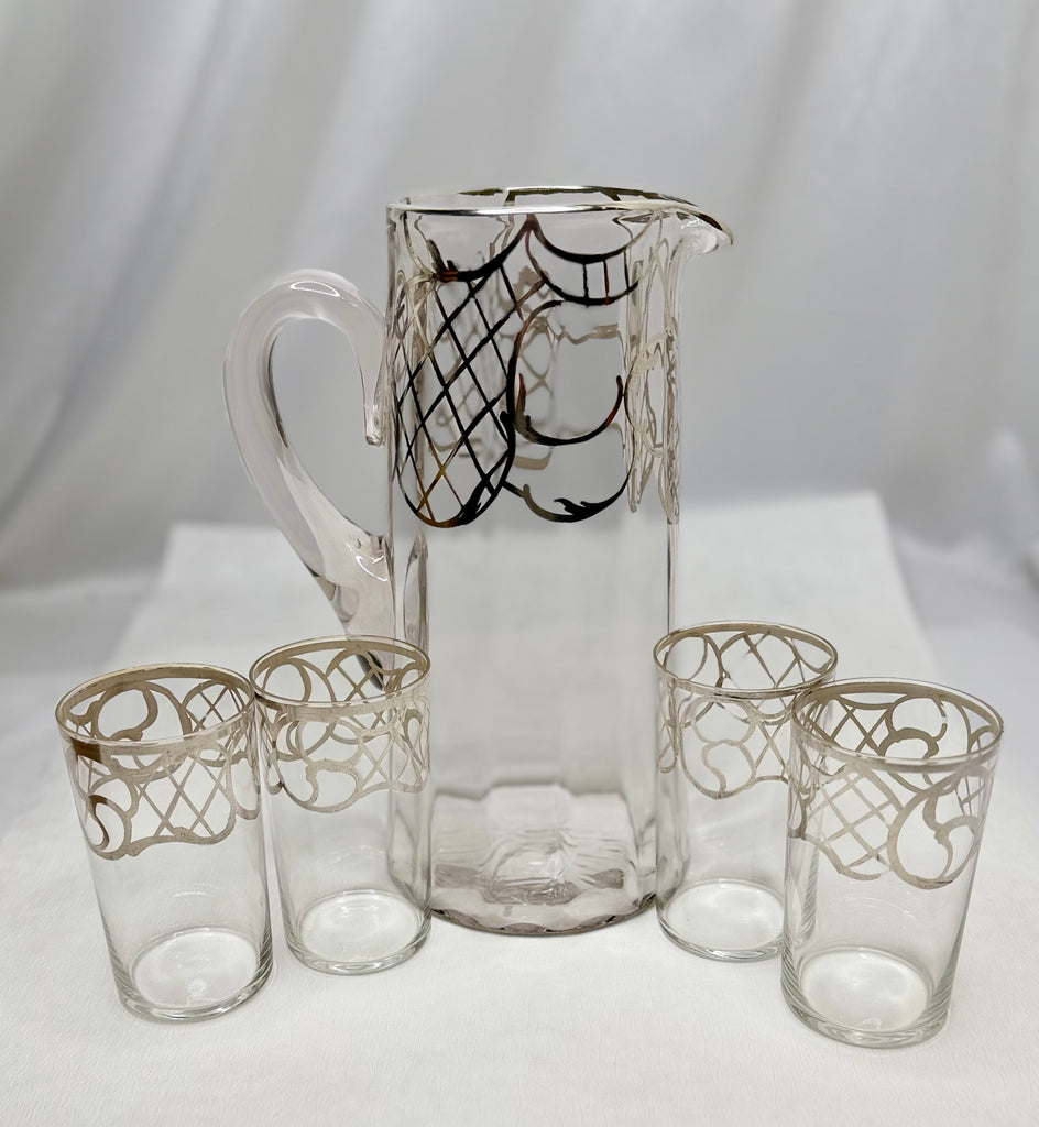 Estate Collection - Vintage Pitcher and Glasses Set