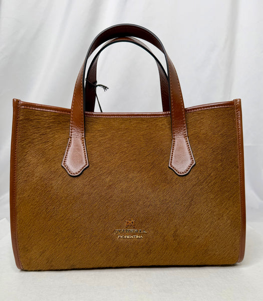 Cuoieria Fiorentina - Dora Medium Tote Cavallino Carmel