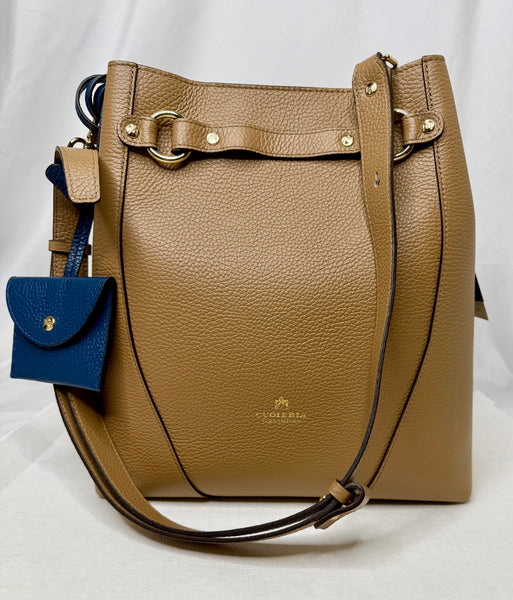 Cuoieria Fiorentina - Clara Bucket Bag in Desert/Oceano