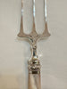 Estate Collection - Antique Silver and Mother of Pearl Large Serving Fork