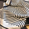 Scarf - Minimalist Striped Silk Scarf