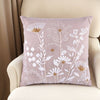 Pillow - Summer Flowers Cotton Embroidered Decorative Pillow