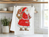 Hand Towel - Good Ol Santa Flour Sack Towel