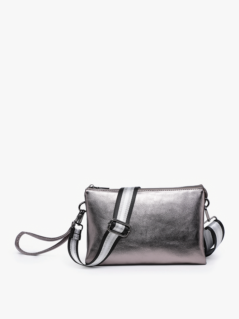Purse - Izzy Crossbody w/Guitar Strap in Gunmetal