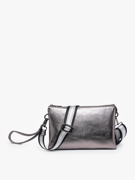 Purse - Izzy Crossbody w/Guitar Strap in Gunmetal