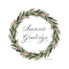 Gift Tags - "Season's Greetings" Round Gift Tag (Set of 8)