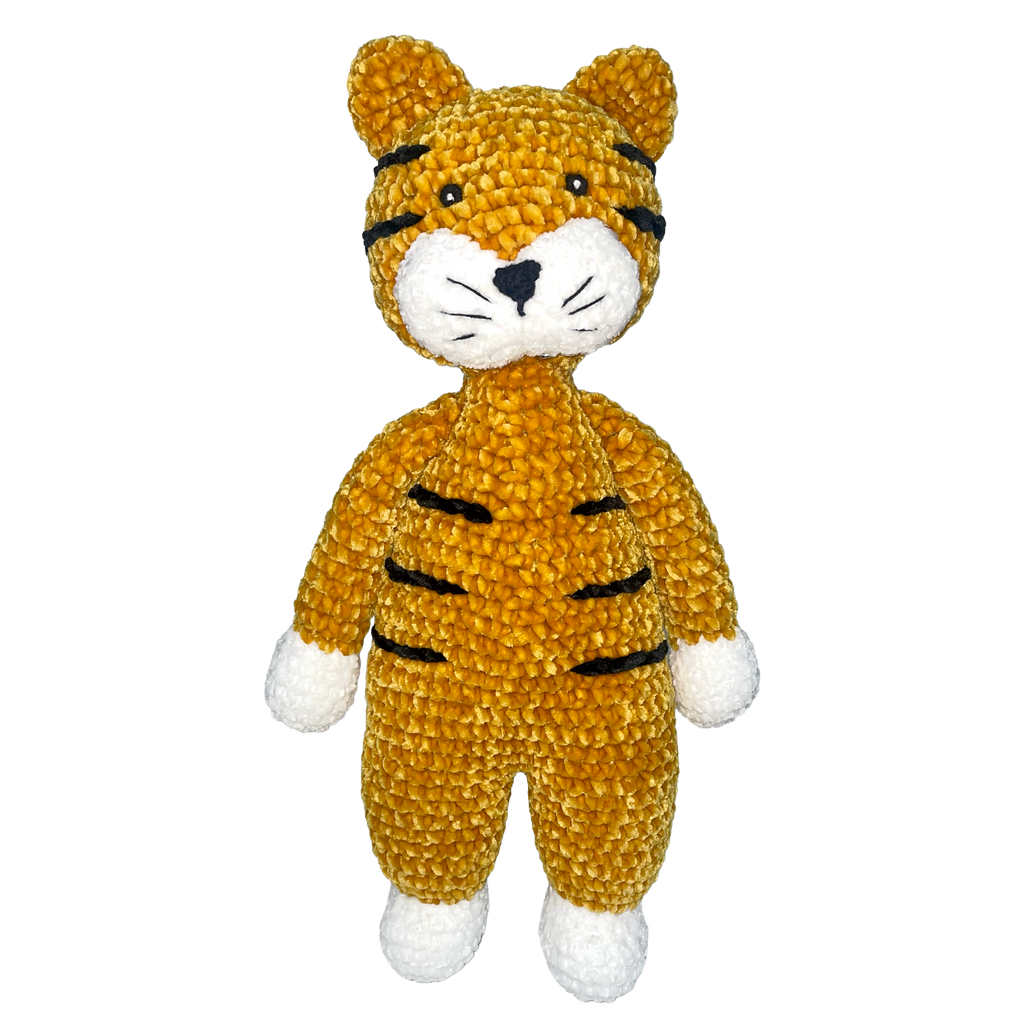 Sully the Tiger Chenille Crochet Doll