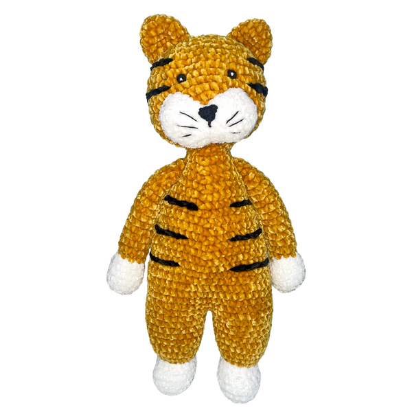 Sully the Tiger Chenille Crochet Doll