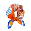 Scarf - Retro Printed Silk Patchwork Square Scarf