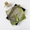 Scarf - Paisley Satin Square Scarf - Blue or Green