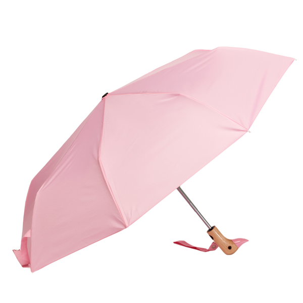 Umbrella - Pink Compact Eco-Friendly Wind Resistant Duck Head