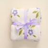 Blanket - Cozy Dreams Luxe Blanket-Scalloped Floral Periwinkle