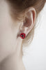 Earrings - Red Poppy Stud Earrings