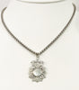 Necklace - Antique Sterling English Watch Fob Necklace