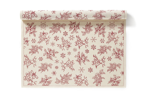 Placemats - Recycled Cotton in Classic Christmas 6 Per Roll