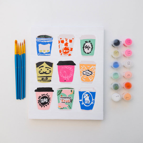 Paint by Numbers - Coffee Cups