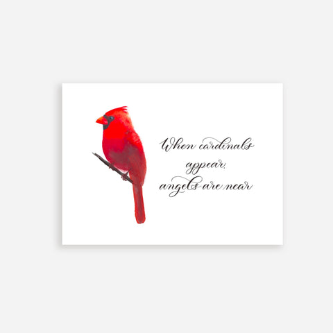 "When Cardinals Appear" Framed Fine Art Print