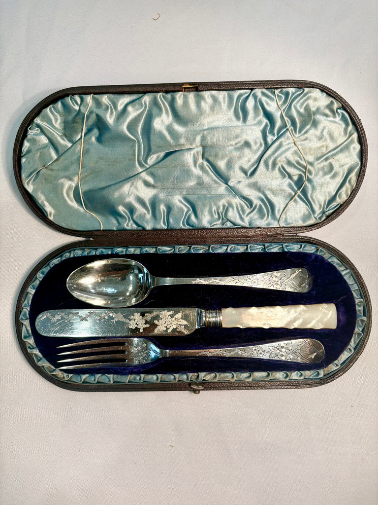 Estate Colelction - Antique Silver Baby Cutlery Set