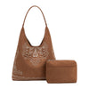 Purse - Eunice Tan Vegan Suede Tote Bag