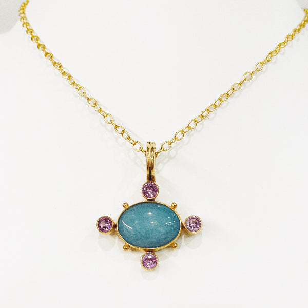 Dina Mackney - Aquamarine Sapphire Necklace