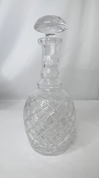 Estate Collection - Vintage Crystal Tiered Large Neck Decanter