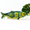 Hair Accessories - Green Sardine Hair Claw Clip with Seaweed Detail