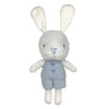 Rattle - Bunny Bamboo Crochet Rattle - Blue or Pink