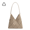 Purse - Phaedra Taupe Vegan Leather Shoulder Bag