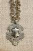 Necklace - Antique Sterling English Watch Fob Necklace w/Quartz Chain