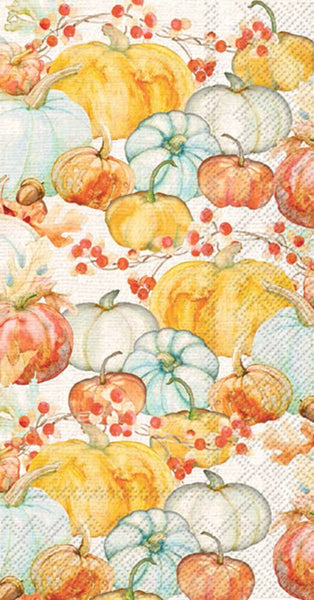 Guest Towels - Watercolor Pumpkins